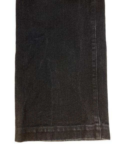 COMOLI（コモリ）COMOLI (コモリ) ブラックデニム オーバーパンツ　D01-03002 ブラック サイズ:SIZE 2の古着・服飾アイテム