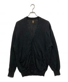 BATONER（バトナ―）の古着「WASHED HIGH COUNT LINEN V NECK CARDIGAN（ウォッシュド ハイカウント リネン ブイネック カーディガン）　BN-26SM-021」｜グレー