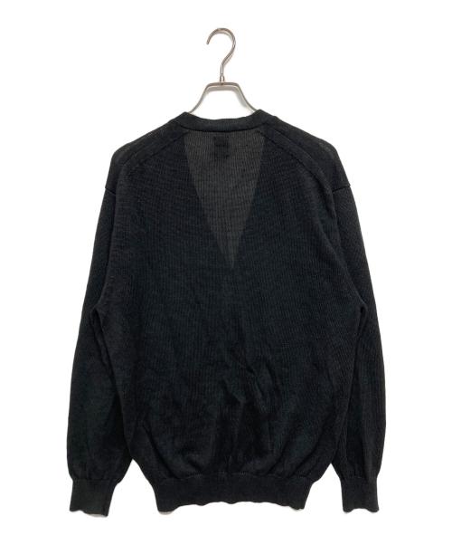BATONER（バトナ―）BATONER (バトナ―) WASHED HIGH COUNT LINEN V NECK CARDIGAN（ウォッシュド ハイカウント リネン ブイネック カーディガン）　BN-26SM-021 グレー サイズ:SIZE　３の古着・服飾アイテム