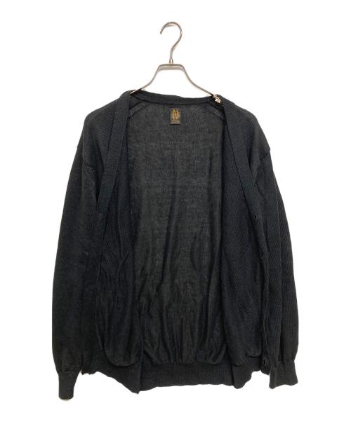 BATONER（バトナ―）BATONER (バトナ―) WASHED HIGH COUNT LINEN V NECK CARDIGAN（ウォッシュド ハイカウント リネン ブイネック カーディガン）　BN-26SM-021 グレー サイズ:SIZE　３の古着・服飾アイテム