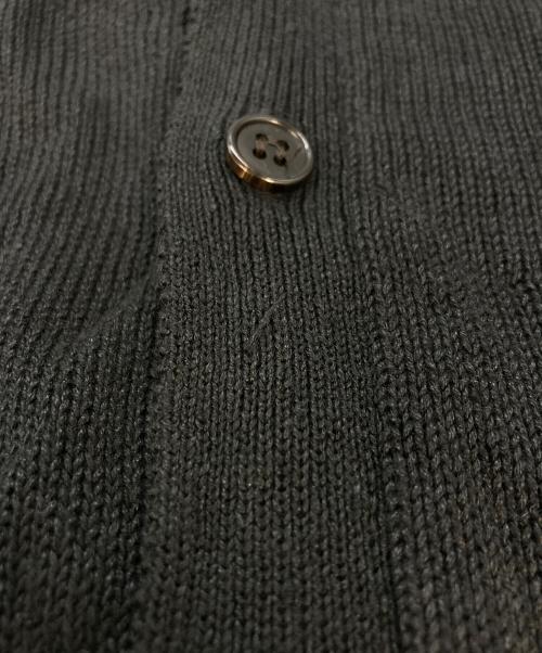BATONER（バトナ―）BATONER (バトナ―) WASHED HIGH COUNT LINEN V NECK CARDIGAN（ウォッシュド ハイカウント リネン ブイネック カーディガン）　BN-26SM-021 グレー サイズ:SIZE　３の古着・服飾アイテム