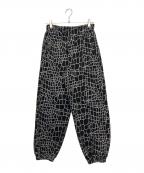 always do what you should doオールウェイズ ドゥ ワット ユー シュッド ドゥ）の古着「RELAXED CROC PRINT JOGGER（リラックスドゥ クロック プリント ジョガー）」｜ブラック