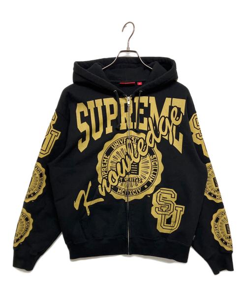 SUPREME（シュプリーム）SUPREME (シュプリーム) Knowledge Reigns Zip Up Hooded Sweatshirt（ナレッジ レインズ ジップアップ フーデッド スウェットシャツ） ブラック サイズ:SIZE Sの古着・服飾アイテム
