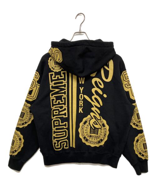 SUPREME（シュプリーム）SUPREME (シュプリーム) Knowledge Reigns Zip Up Hooded Sweatshirt（ナレッジ レインズ ジップアップ フーデッド スウェットシャツ） ブラック サイズ:SIZE Sの古着・服飾アイテム