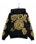 SUPREME（シュプリーム）の古着「Knowledge Reigns Zip Up Hooded Sweatshirt（ナレッジ レインズ ジップアップ フーデッド スウェットシャツ）」｜ブラック