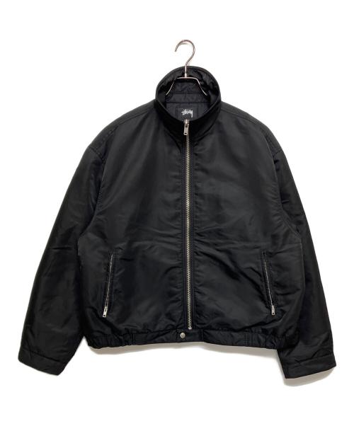 stussy（ステューシー）stussy (ステューシー) PILE LINED ZIP JACKET（パイル ラインド ジップ ジャケット）115887 アイボリー×ブラック サイズ:SIZE Lの古着・服飾アイテム