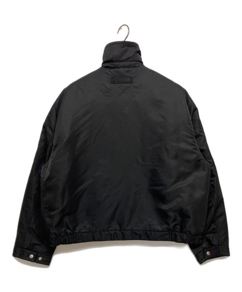 stussy（ステューシー）stussy (ステューシー) PILE LINED ZIP JACKET（パイル ラインド ジップ ジャケット）115887 アイボリー×ブラック サイズ:SIZE Lの古着・服飾アイテム