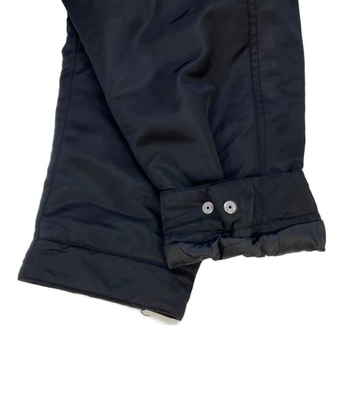 stussy（ステューシー）stussy (ステューシー) PILE LINED ZIP JACKET（パイル ラインド ジップ ジャケット）115887 アイボリー×ブラック サイズ:SIZE Lの古着・服飾アイテム