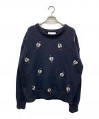 ORINIオリニ）の古着「MOMONS SWEATER　A22501」｜ネイビー