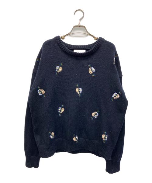 ORINI（オリニ）ORINI (オリニ) MOMONS SWEATER　A22501 ネイビー サイズ:実寸参照の古着・服飾アイテム
