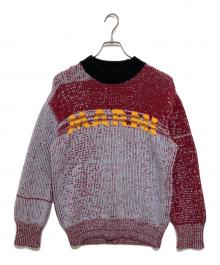 MARNI（マルニ）の古着「ROUNDNECK SWEATER（ラウンドネック セーター）GCMG0345Q0」｜レッド