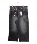 CAMIEL FORTGENSカミエルフォートヘンス）の古着「BIG JEANS CF.20.06.04.01」｜ブラック