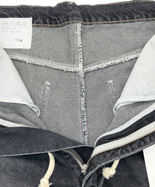 CAMIEL FORTGENS（カミエルフォートヘンス）CAMIEL FORTGENS (カミエルフォートヘンス) BIG JEANS CF.20.06.04.01 ブラック サイズ:SIZE Sの古着・服飾アイテム