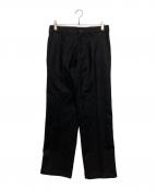 COMME des GARCONSコムデギャルソン）の古着「ウールスラックス HR-P058」｜ブラック