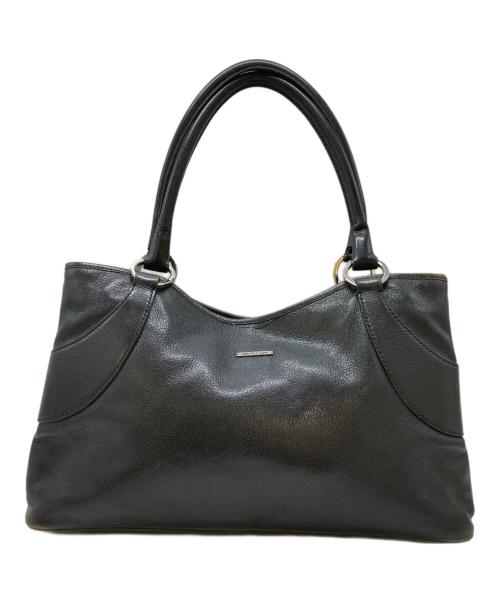 GUCCI（グッチ）GUCCI (グッチ) レザートートバッグ　113015 ブラック サイズ:実寸サイズを参照くださいの古着・服飾アイテム