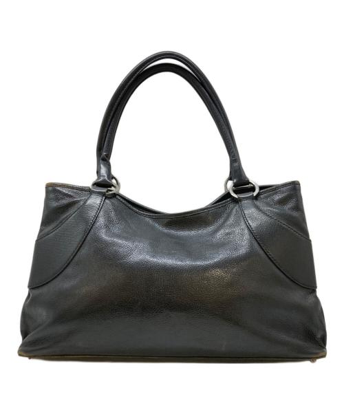 GUCCI（グッチ）GUCCI (グッチ) レザートートバッグ　113015 ブラック サイズ:実寸サイズを参照くださいの古着・服飾アイテム