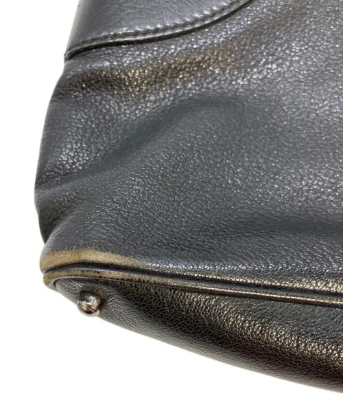 GUCCI（グッチ）GUCCI (グッチ) レザートートバッグ　113015 ブラック サイズ:実寸サイズを参照くださいの古着・服飾アイテム