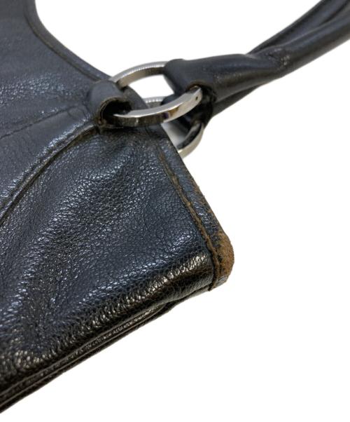 GUCCI（グッチ）GUCCI (グッチ) レザートートバッグ　113015 ブラック サイズ:実寸サイズを参照くださいの古着・服飾アイテム