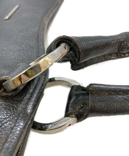 GUCCI（グッチ）GUCCI (グッチ) レザートートバッグ　113015 ブラック サイズ:実寸サイズを参照くださいの古着・服飾アイテム