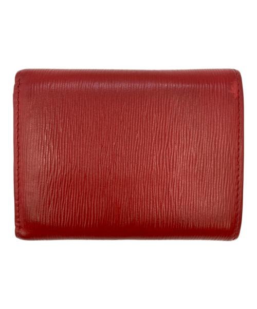 PRADA（プラダ）PRADA (プラダ) 3つ折り財布 1MH021 レッド サイズ:実寸サイズをご参照くださいの古着・服飾アイテム