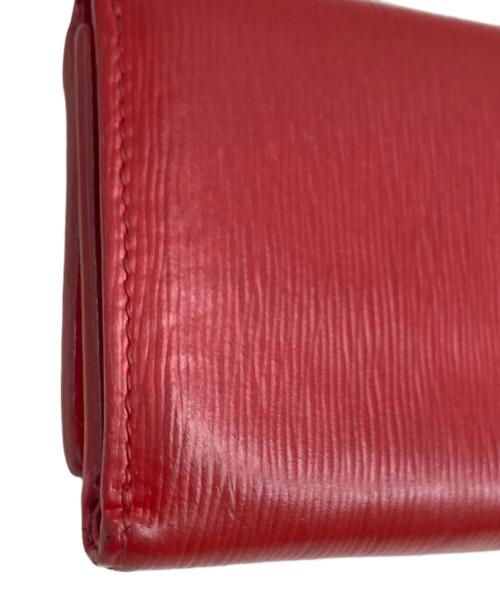 PRADA（プラダ）PRADA (プラダ) 3つ折り財布 1MH021 レッド サイズ:実寸サイズをご参照くださいの古着・服飾アイテム