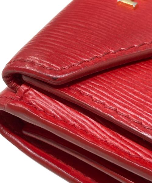 PRADA（プラダ）PRADA (プラダ) 3つ折り財布 1MH021 レッド サイズ:実寸サイズをご参照くださいの古着・服飾アイテム