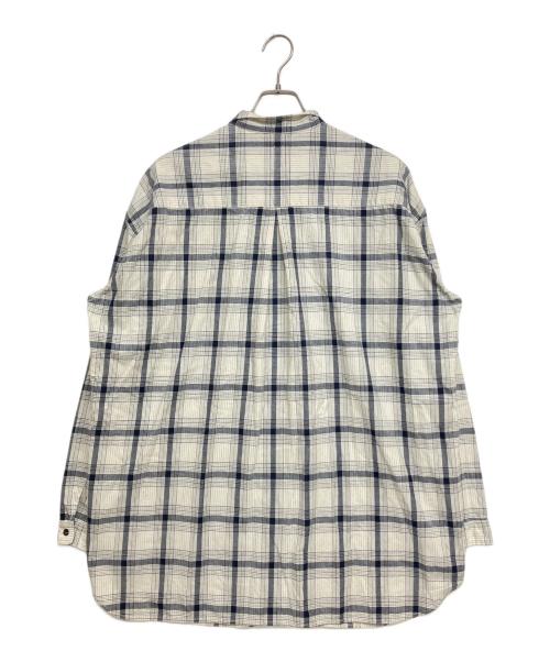 OUTIL（ウティ）OUTIL (ウティ) CHEMISIER SIROD チェックシャツ グレー×ブルー サイズ:SIZE 2の古着・服飾アイテム