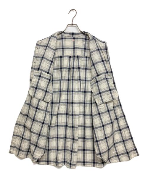OUTIL（ウティ）OUTIL (ウティ) CHEMISIER SIROD チェックシャツ グレー×ブルー サイズ:SIZE 2の古着・服飾アイテム