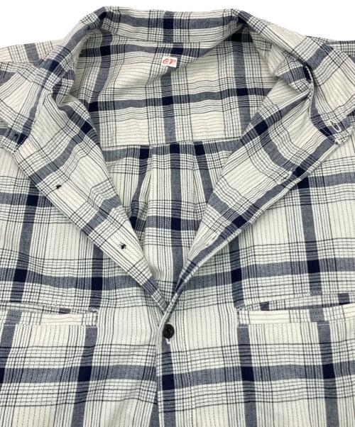 OUTIL（ウティ）OUTIL (ウティ) CHEMISIER SIROD チェックシャツ グレー×ブルー サイズ:SIZE 2の古着・服飾アイテム