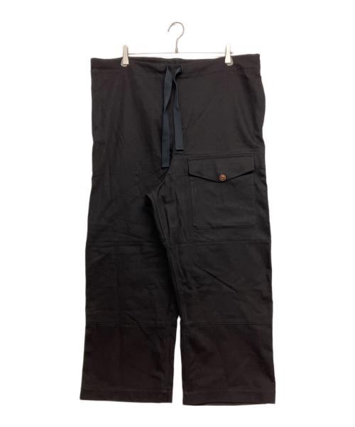 MAISON MA MANIERE（メゾンママ二エ）MAISON MA MANIERE (メゾンママ二エ) SAS TYPE OVER TROUSERS ブラック サイズ:不明の古着・服飾アイテム
