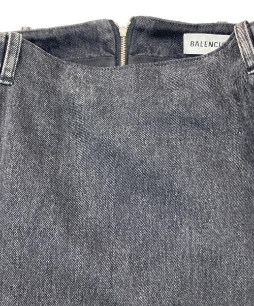 BALENCIAGA（バレンシアガ）BALENCIAGA (バレンシアガ) デニムスカート　572191 TBP47 ブラック サイズ:SIZE 38の古着・服飾アイテム