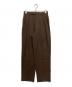 AURALEE（オーラリー）の古着「Hard Twist Wool Panama Stripe Slacks　A23SP04WP」｜ブラウン