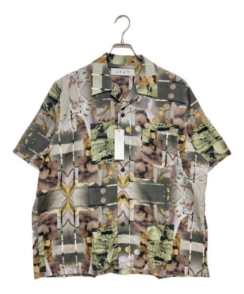 BAL（バル）BAL (バル) bal COLLAGE LYOCELL SS SHIRT　BAL-2095 グレー サイズ:SIZE 3 未使用品の古着・服飾アイテム