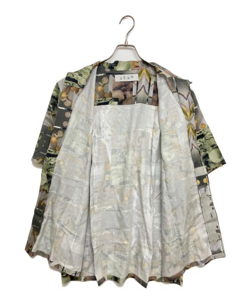 BAL（バル）BAL (バル) bal COLLAGE LYOCELL SS SHIRT　BAL-2095 グレー サイズ:SIZE 3 未使用品の古着・服飾アイテム