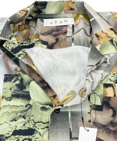 BAL（バル）BAL (バル) bal COLLAGE LYOCELL SS SHIRT　BAL-2095 グレー サイズ:SIZE 3 未使用品の古着・服飾アイテム
