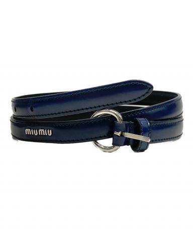 中古・古着通販】MIU MIU (ミュウミュウ) レザーナローベルト 5C 5673