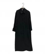 LOEFFロエフ）の古着「シャツワンピース　8826-234-0086」｜ブラック