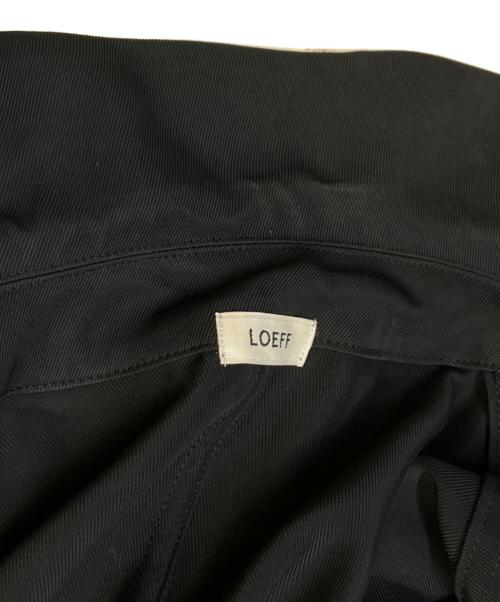 LOEFF（ロエフ）LOEFF (ロエフ) シャツワンピース　8826-234-0086 ブラック サイズ:SIZE 1の古着・服飾アイテム