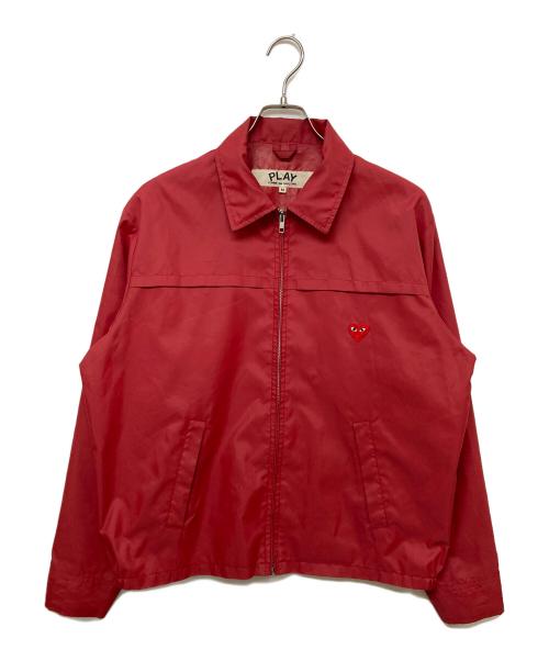 PLAY COMME des GARCONS（プレイコムデギャルソン）PLAY COMME des GARCONS (プレイコムデギャルソン) ナイロンジャケット レッド サイズ:SIZE Mの古着・服飾アイテム