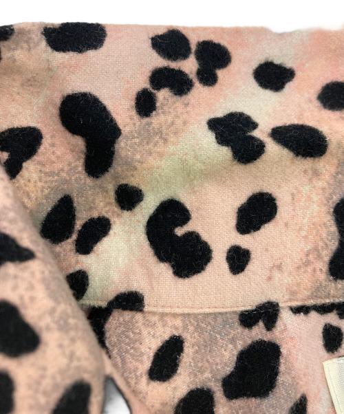 WACKO MARIA（ワコマリア）WACKO MARIA (ワコマリア) LEOPARD FLANNEL OPEN COLLAR SHIRT ブラック×ピンク サイズ:SIZE Lの古着・服飾アイテム