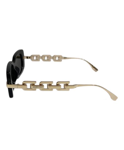 AMBUSH（アンブッシュ）AMBUSH (アンブッシュ) A CHAIN SUNGLASSES　12115068 ブラック×ゴールド サイズ:51口19-145の古着・服飾アイテム