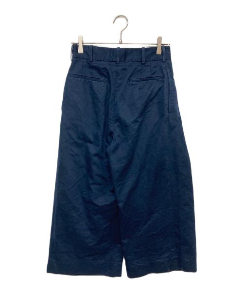 MARNI（マルニ）MARNI (マルニ) クロップドワイドパンツ ネイビー サイズ:SIZE36の古着・服飾アイテム