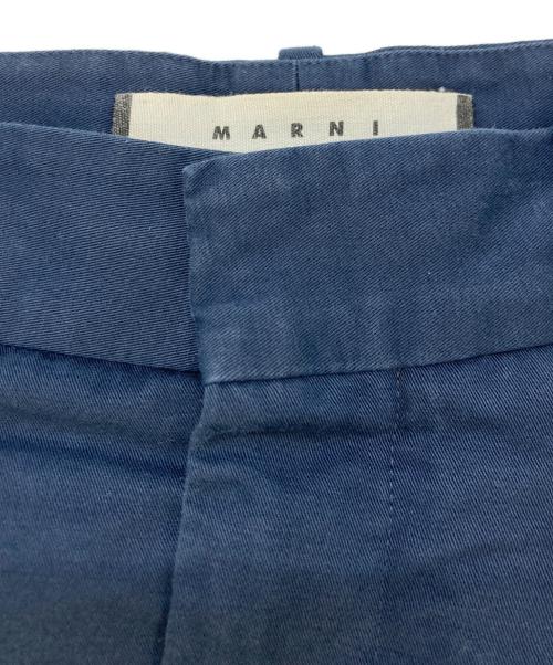 MARNI（マルニ）MARNI (マルニ) クロップドワイドパンツ ネイビー サイズ:SIZE36の古着・服飾アイテム