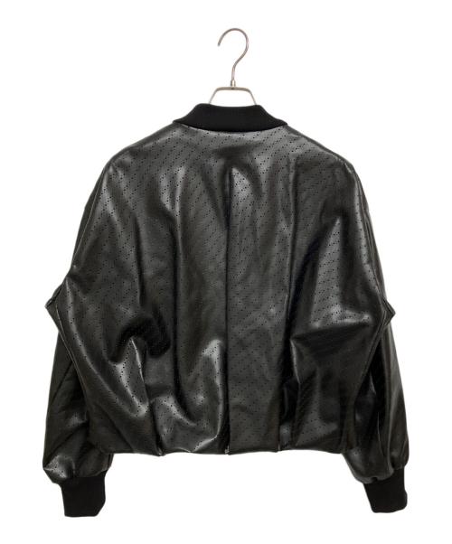 MUL PLA（マル プラ）MUL PLA (マル プラ) パンチングレザージャケット　2D02-G01S-14 ブラック サイズ:SIZE Mの古着・服飾アイテム