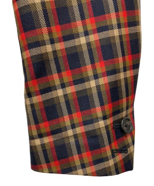 KOLOR（カラー）KOLOR (カラー) 再構築ウールダブルライダースジャケット 20SCL-J01105 レッド サイズ:SIZE 2の古着・服飾アイテム