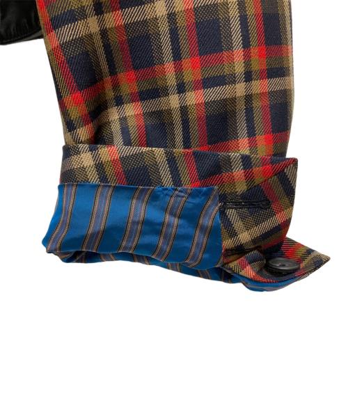 KOLOR（カラー）KOLOR (カラー) 再構築ウールダブルライダースジャケット 20SCL-J01105 レッド サイズ:SIZE 2の古着・服飾アイテム