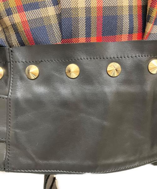 KOLOR（カラー）KOLOR (カラー) 再構築ウールダブルライダースジャケット 20SCL-J01105 レッド サイズ:SIZE 2の古着・服飾アイテム