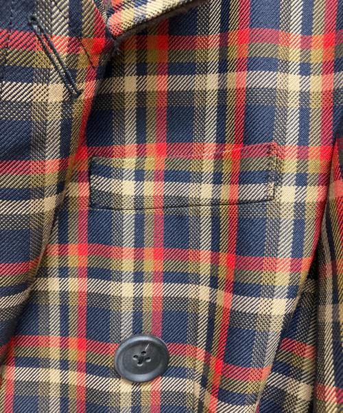 KOLOR（カラー）KOLOR (カラー) 再構築ウールダブルライダースジャケット 20SCL-J01105 レッド サイズ:SIZE 2の古着・服飾アイテム
