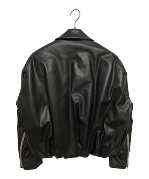 MUL PLA（マル プラ）MUL PLA (マル プラ) パデットレザーブルゾン　23W-G01-S ブラック サイズ:SIZE Sの古着・服飾アイテム