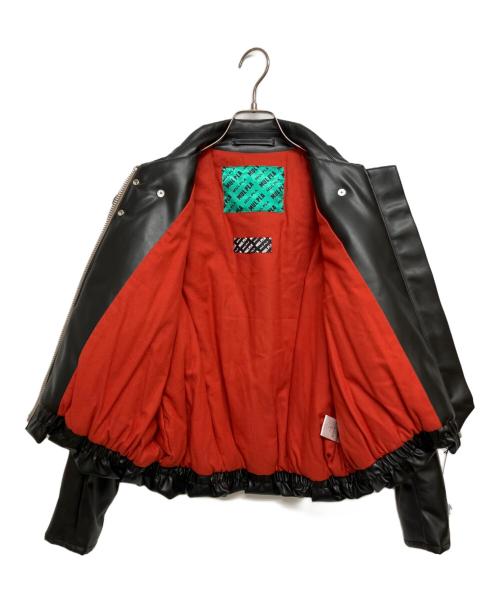 MUL PLA（マル プラ）MUL PLA (マル プラ) パデットレザーブルゾン　23W-G01-S ブラック サイズ:SIZE Sの古着・服飾アイテム